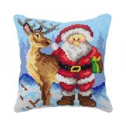 Cuscino - Babbo Natale e la Renna
