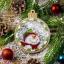 Palla di Natale - Pupazzo di neve e Babbo Natale