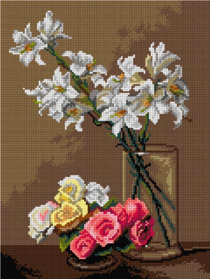 Roses and Lilies (Henri Fantin - Latour)