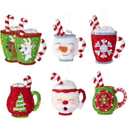 Kit decorazioni in feltro - Un Natale caloroso