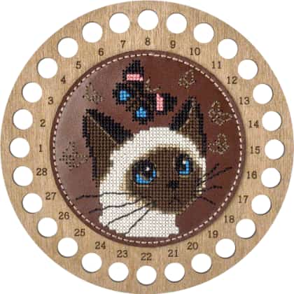Portafilati - Gatto con farfalla