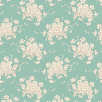 White Flower Teal