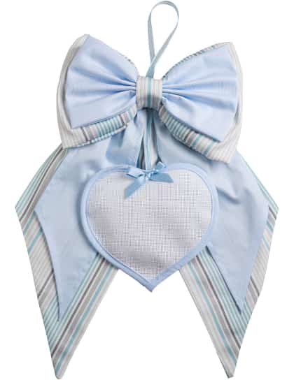 Fiocco Nascita con Cuore - Baloon Tales - Azzurro