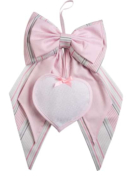 Fiocco Nascita con Cuore - Baloon Tales - Rosa