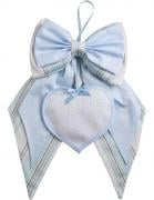 Fiocco Nascita con Cuore - Baloon Tales - Azzurro
