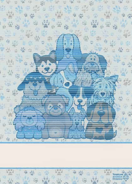 Asciugapiatti - Wooff - Blu