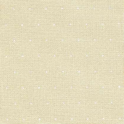 Lugana Evenweave 25ct. - Mini Dots - Beige / Bianco