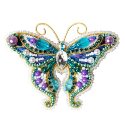 Spilla - Farfalla violetta