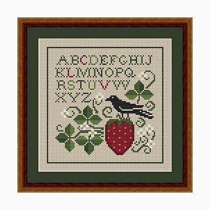 Spring Crow And Strawberry