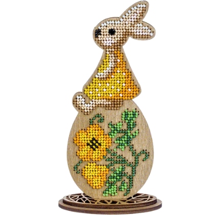 Coniglietto Pasquale con fiori