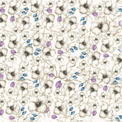 Blossoms and Birdies - Creamy White Blender