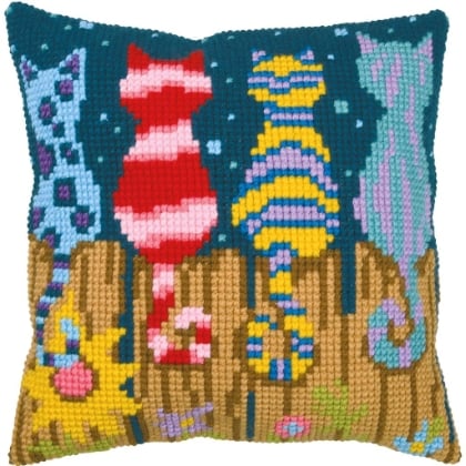 Cuscino - Gatti sullo steccato