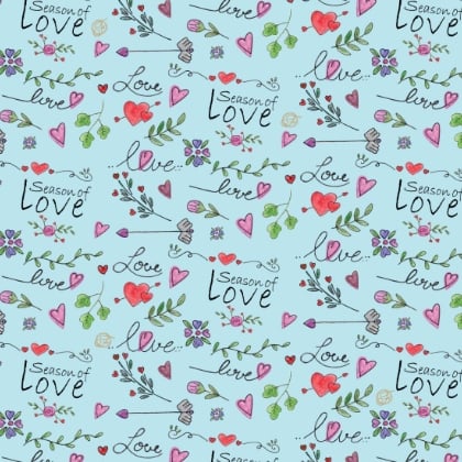 Love, Love, Love - Season of Love Light Blue