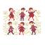 Bambini con cappotti jacquard rossi!