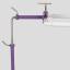 Supporto per telaio in acciaio inox - Viola