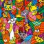 Gatti colorati