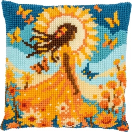 Cuscino - Ragazza con il sole
