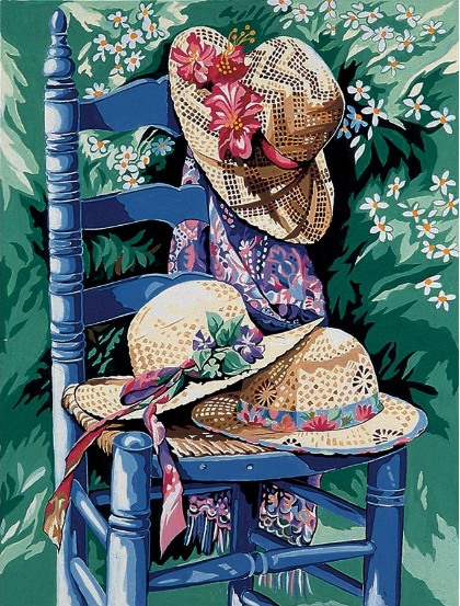 Sedia con cappelli
