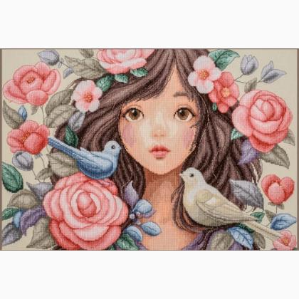 Si è tuffata tra le rose