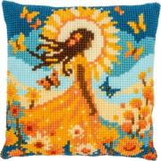 Cuscino - Ragazza con il sole