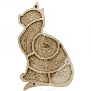 Scatola porta perline – Gatto decorato