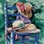 Sedia con cappelli