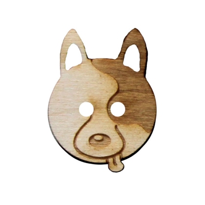 Etichette in legno - Cagnolino (10)