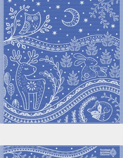 Asciugapiatti - Incanto - Blu Lurex