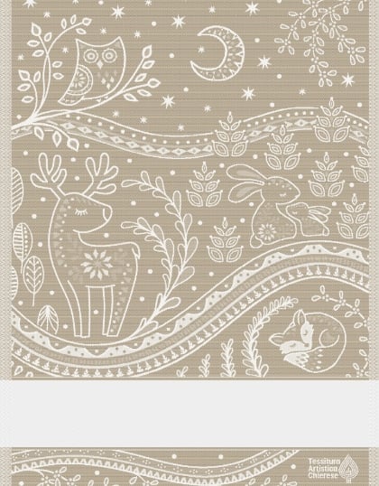 Asciugapiatti - Incanto - Ecru Lurex