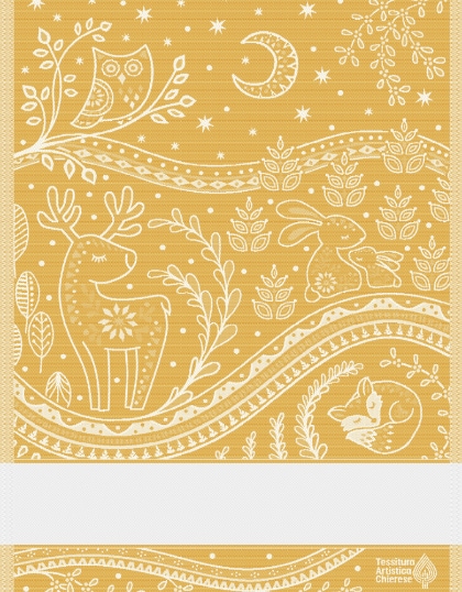 Asciugapiatti - Incanto - Giallo Lurex