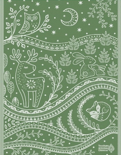 Asciugapiatti - Incanto - Verde Lurex - NO Aida
