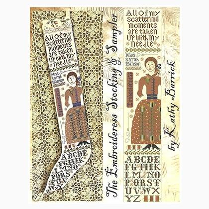Embroideress Stocking & Sampler