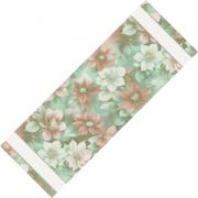Striscia - Fiori di Natale - Oro-Verde-Rosso Lurex