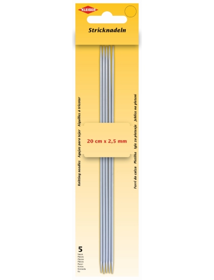 Ferri da maglia a doppia punta 2.5 mm