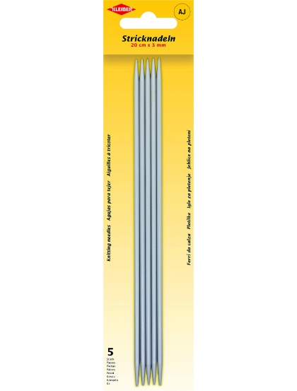 Ferri da maglia a doppia punta 3 mm