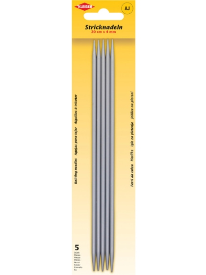 Ferri da maglia a doppia punta 4 mm