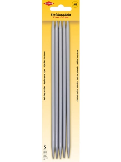 Ferri da maglia a doppia punta 5.5 mm
