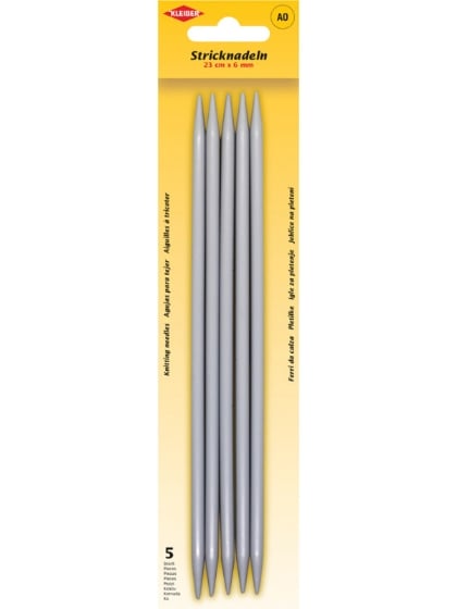 Ferri da maglia a doppia punta 6 mm