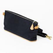 Borsa Portaoggetti con base in legno - Nero