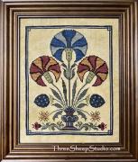 Blue Carnation Fraktur