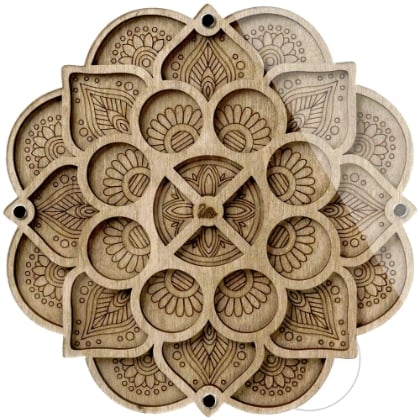 Scatola porta perline – Mandala floreale