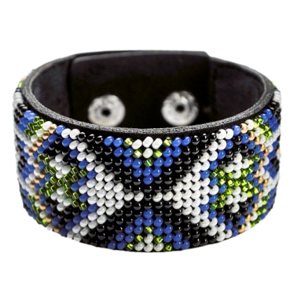 Bracciale - Blu e bianco