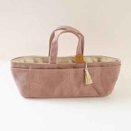 Mini Borsa in Tela Cerata - Rosa