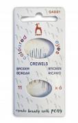 Aghi Crewel/Ricamo a cruna larga e colorata - misura 11