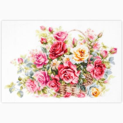 Basket with Roses