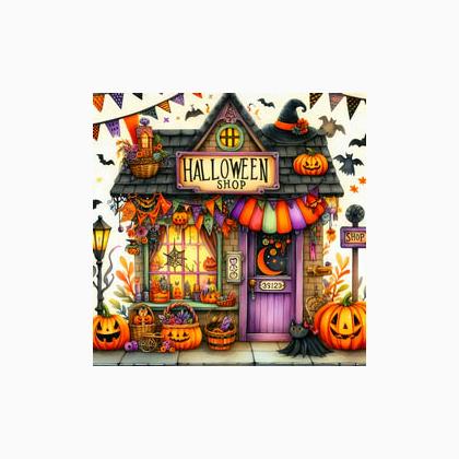 Halloween Shop Magnet