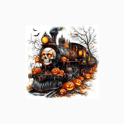 Halloween Train Magnet