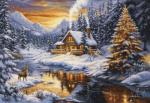 Winter Evening in the Mountains