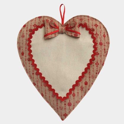 Decorazione per porta - Cuore di Natale