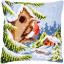 Cuscino - Pettirosso in inverno